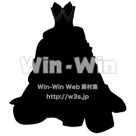 オブジェクトのシルエット素材 W-003389