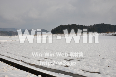 雪景色の写真素材 W-002609