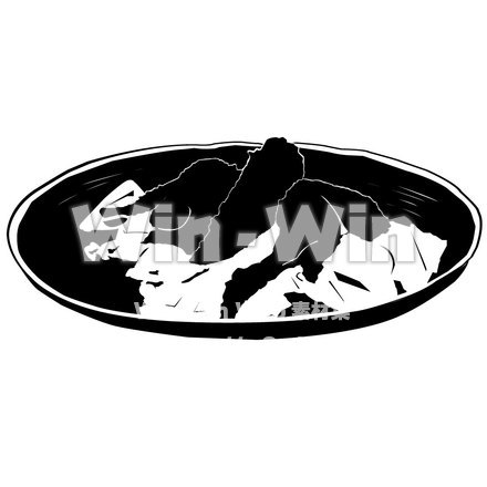手羽先のシルエット素材 W-002286