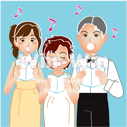 合唱のCG・イラスト素材 W-003178