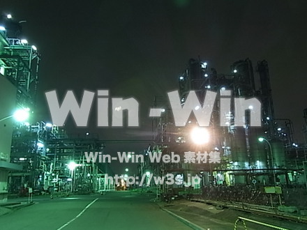 工場夜景02の写真素材 W-002565
