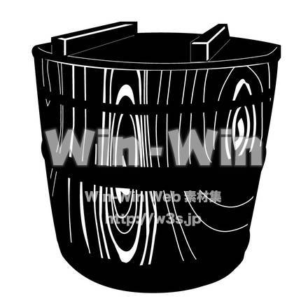 味噌ダルのシルエット素材 W-002911