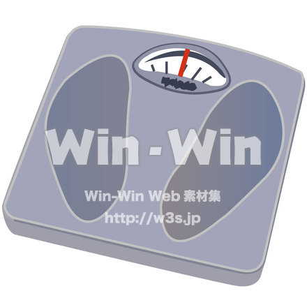 体重計のCG・イラスト素材 W-003562