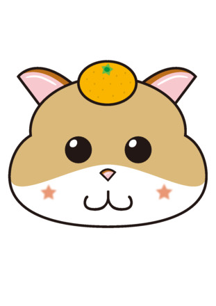 2016_ご縁楽市お面_ハム☆ D-003824 のその他