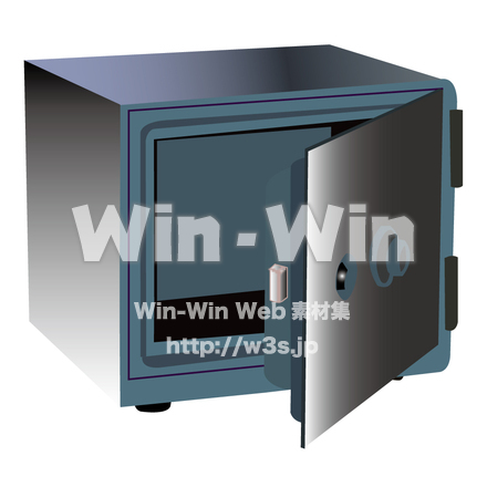 金庫のCG・イラスト素材 W-004718