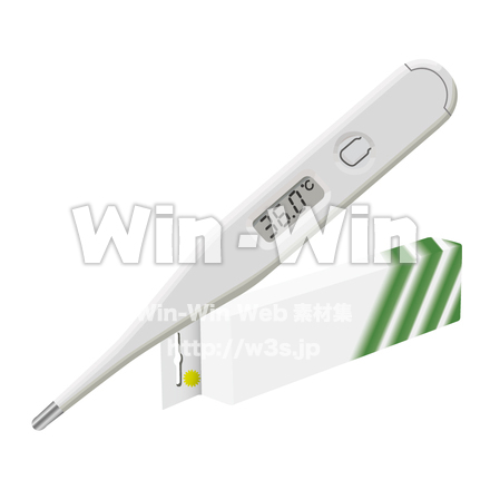 体温計のCG・イラスト素材 W-005684