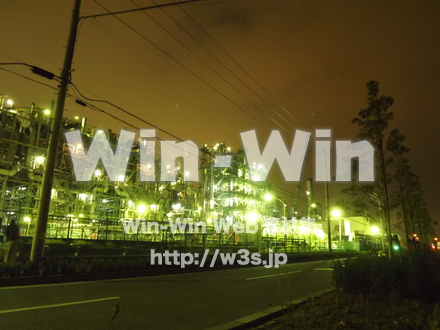 コンビナート夜景の写真素材 W-005938
