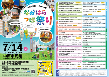 なかはらっぱ祭りチラシ　R元年 D-005427 のチラシ