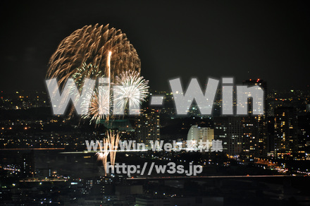 川崎市制記念多摩川花火大会の写真素材 W-005110