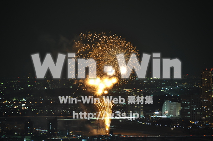 川崎市制記念多摩川花火大会の写真素材 W-005100