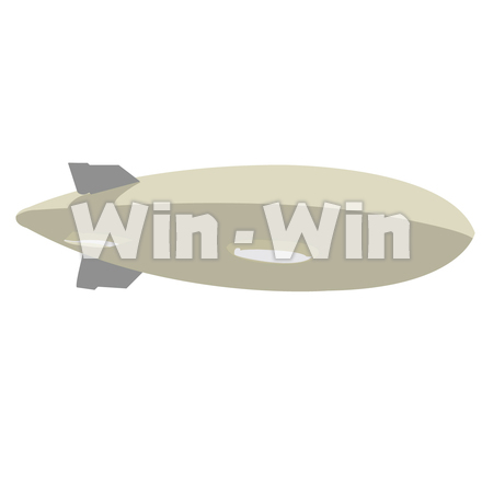 飛行船のCG・イラスト素材 W-005716