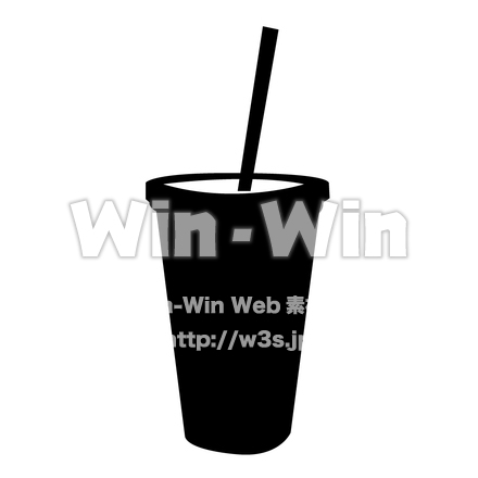 紙コップのシルエット素材 W-004704