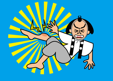 ことわざシール：弁慶の泣きどころ D-004212 のその他