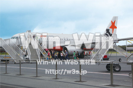 飛行機の写真素材 W-005984