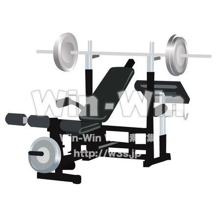 ダンベルマシーンのCG・イラスト素材 W-005969