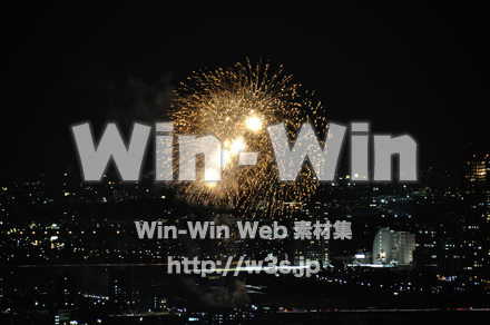 川崎市制記念多摩川花火大会の写真素材 W-005102