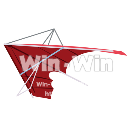 ハングライダーのCG・イラスト素材 W-005720