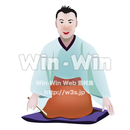寄席、落語のCG・イラスト素材 W-005610