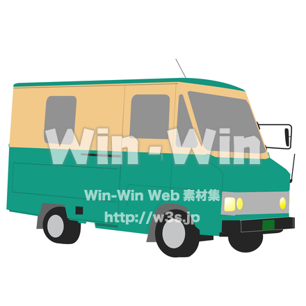 宅配トラックのCG・イラスト素材 W-005704