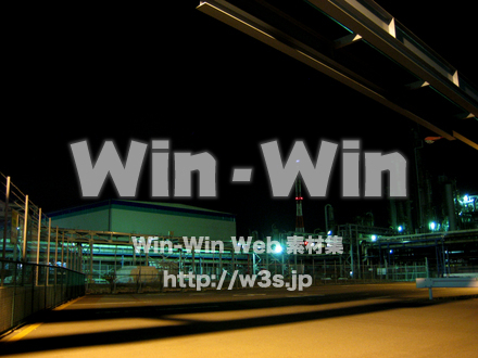 工場夜景の写真素材 W-004426