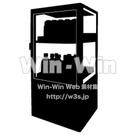 冷蔵庫のシルエット素材 W-004654