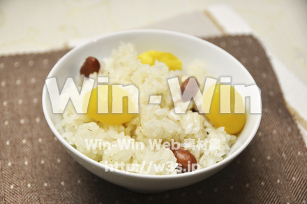 栗ごはんの写真素材 W-004603