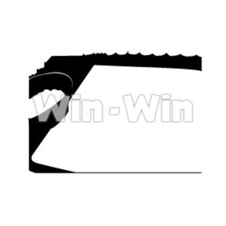 風呂のシルエット素材 W-004910