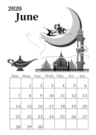 アラジン_カレンダー D-005492 のカレンダー