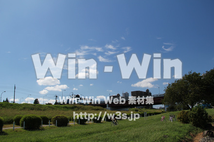 せせらぎ公園-川崎市の写真素材 W-004469