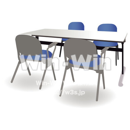 デスクのCG・イラスト素材 W-005979