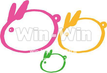 うさぎのCG・イラスト素材 W-005038