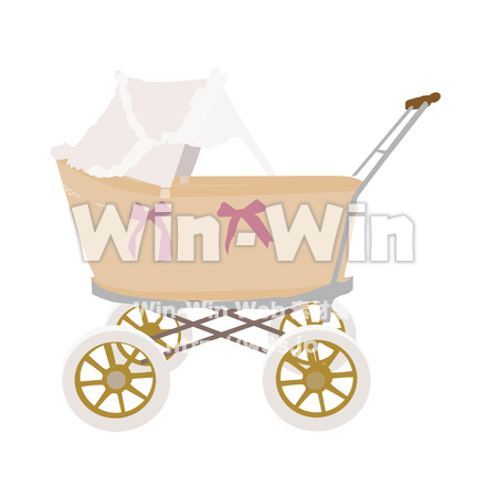 乳母車のCG・イラスト素材 W-005662
