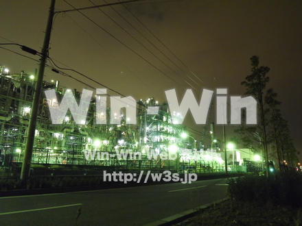 コンビナート夜景の写真素材 W-005932