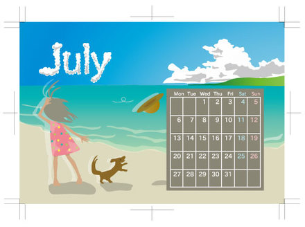 新しい広告・資料 D-004068 のカレンダー