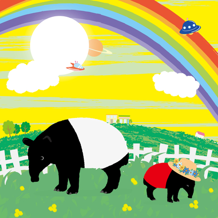 動物パズル D-005450 の工作用印刷物