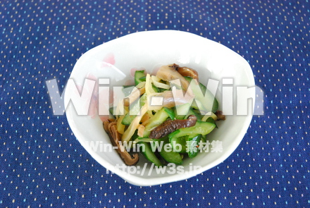 きゅうりとみょうがの酢の物の写真素材 W-004540