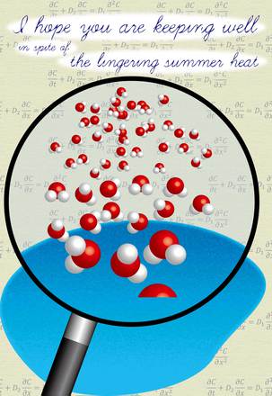 残暑お見舞い D-004681 のポストカード・DM