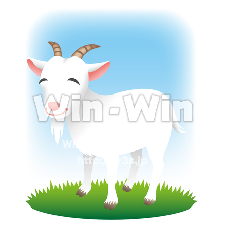 ヤギのCG・イラスト素材 W-005019