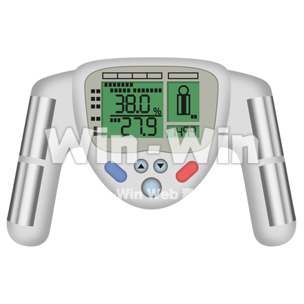 体脂肪計のCG・イラスト素材 W-005141