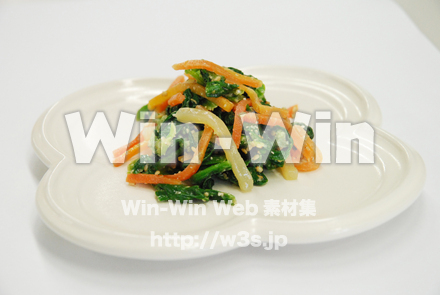 ほうれん草のごま和えの写真素材 W-004284