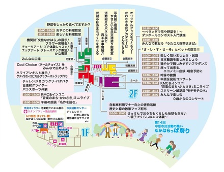 なかはらっぱ祭りうちわ（裏面） D-005156 のうちわ