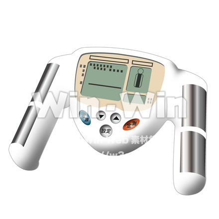 体脂肪計のCG・イラスト素材 W-005523