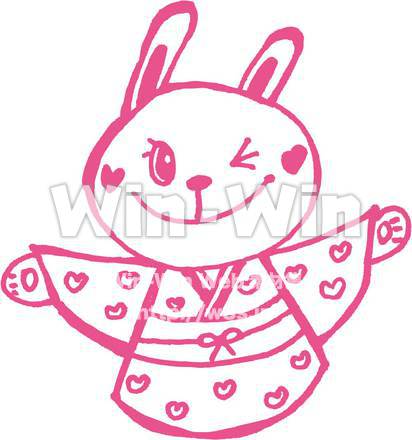 うさぎのCG・イラスト素材 W-005037