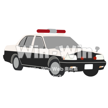 パトカーのCG・イラスト素材 W-005702