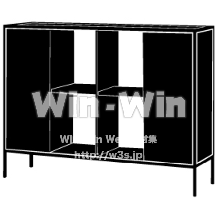 二重だなのシルエット素材 W-005996