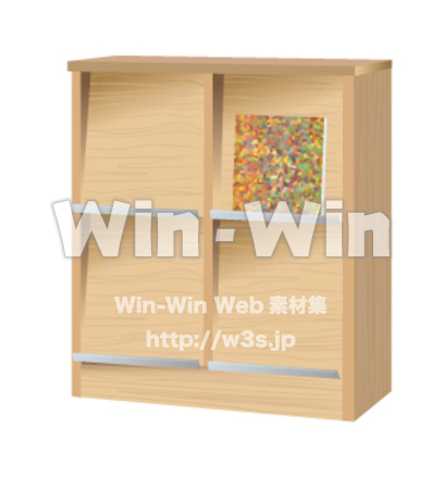 本棚のCG・イラスト素材 W-005525