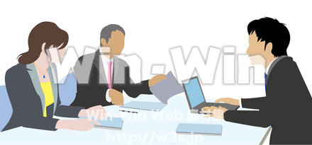 会議のようす　１のCG・イラスト素材 W-005742