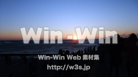 2011年初日の出の写真素材 W-004015