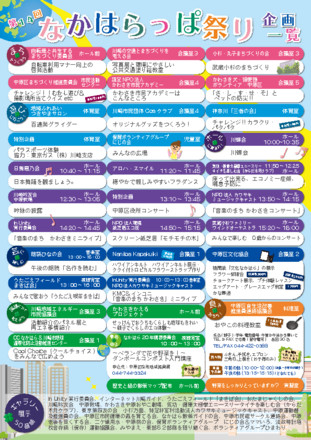 平成30年度なかはらっぱ祭りチラシ裏面 D-005121 のチラシ