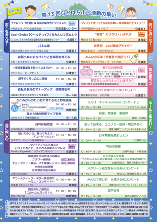 平成29年度なかはらっぱ祭りチラシ裏面 D-004658 のチラシ